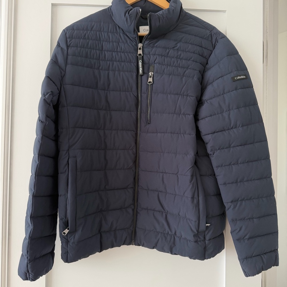 Calvin Klein Dark Blue Quilted Jacket, M